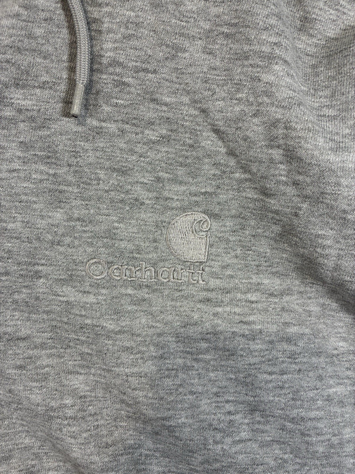 Carhartt Personalised Full Zip Hoodie Grey Men’s L Distressed Workwear Stained image 3