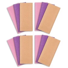ARCH&M Exfoliating Washcloth 12 Pack Back Scrubber for Peach Purple Pink 