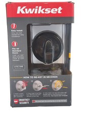 Kwikset SmartKey 980 cerrojo monocilíndrico en bronce veneciano 99800-122