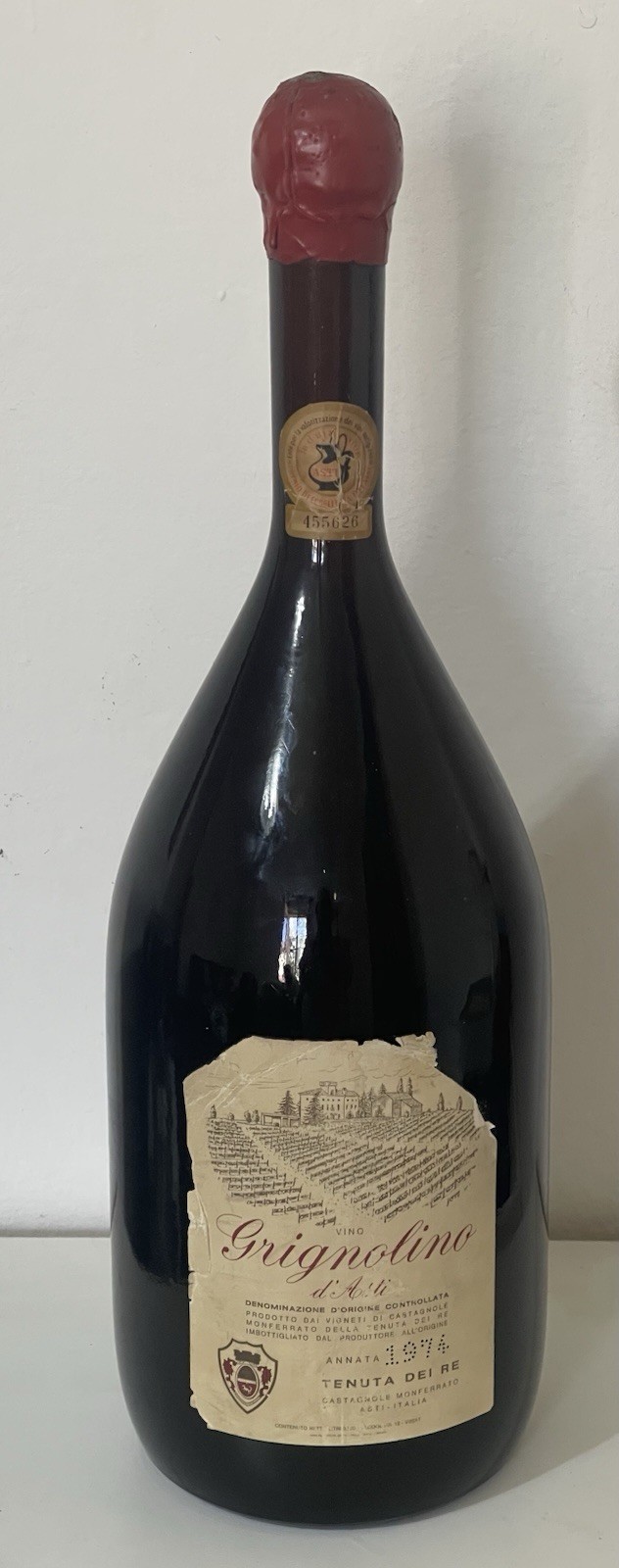 Vino Grignolino d’asti Tenuta Dei Re 1974 Magnum