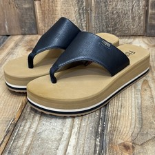 FLOJOS WOMENS US SIZE 6 SANDALS NESSA BLACK SERAPE