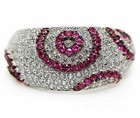 2CT Heat Treated Rubellite Tourmaline 925 Sterling Silver Ring Sz 8 MM3-3 — photo 1