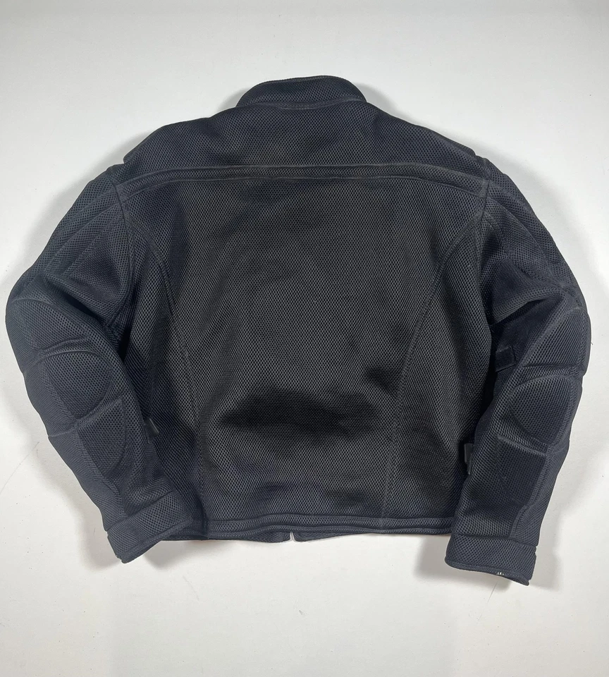 Xelement Mesh Motorcycle Jacket Mens XL Black Armored Protective Riding Gear - Image 2 of 4