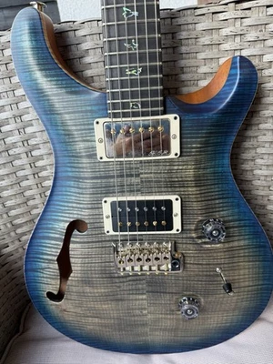 PRS Wood Library Custom 24 Semi-Hollow Satin 2016 – Charcoal Blue Burst, 3,18 kg - Bild 1 von 4