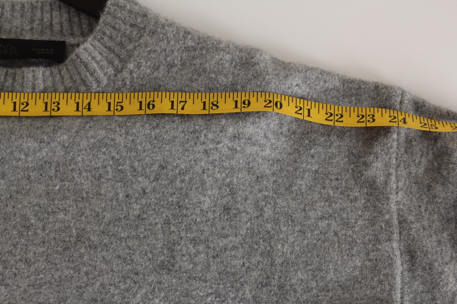 Zara sweater Women Size medium gray knit thumbnail 8