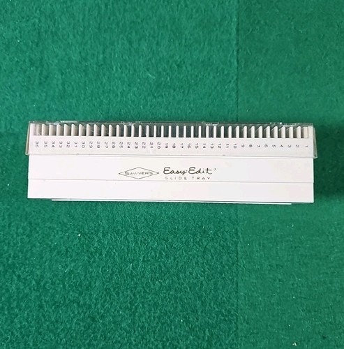 Vintage Sawyer's Easy-Edit 36-Slide Slide Tray and Lid / Tan / Over 40 Years Old