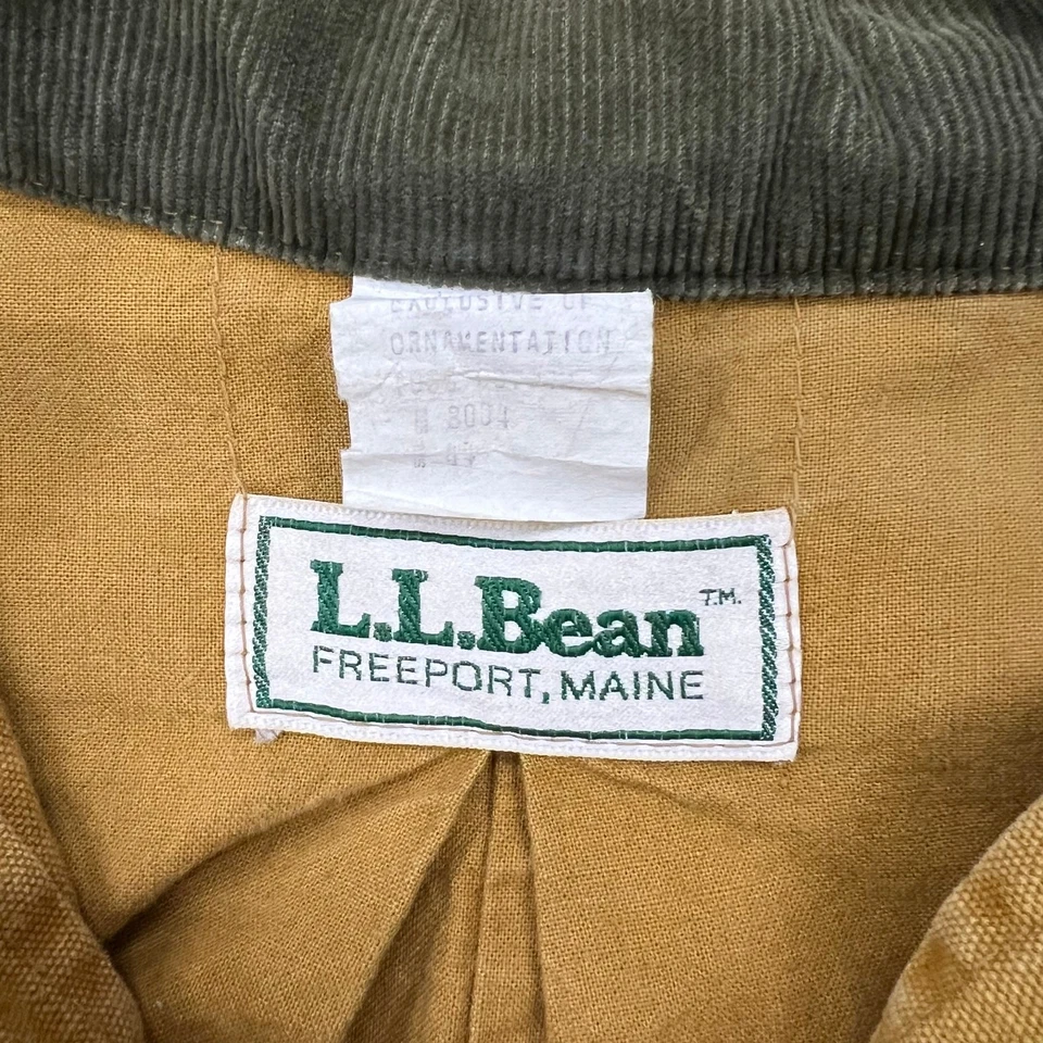 True Vintage 50s 60s LL Bean Hunting Chore Coat Barn Jacket Tan Hunt Heritage 44 - Image 4 of 4