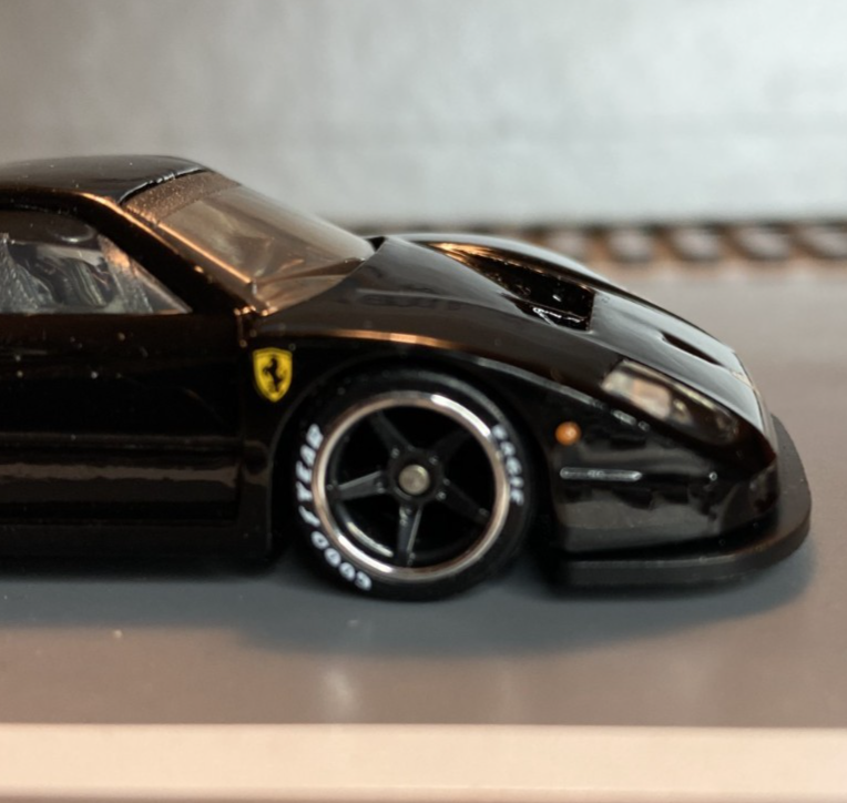 Hot Wheels Ferrari F40 Competizione BLACK CUSTOM Super RealRider