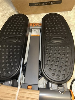 Niceday  Black Adjustable Mini Fitness Exercise Stair Stepper With LCD Monitor