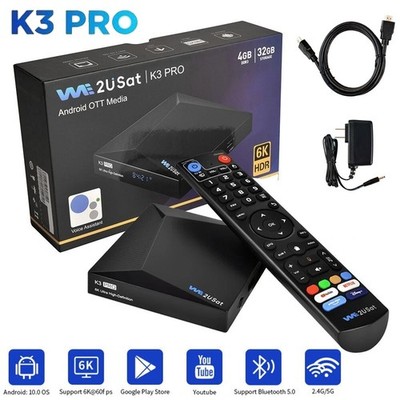 NEWEST SUPER BOX S6 MAX / WE2USAT K3 PRO 6K Smart TV Box WIFI 6