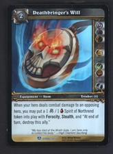 WOW World Of Warcraft TCG Citadel Foil #16/30 Deathbringer's WIll NrMt/Mt