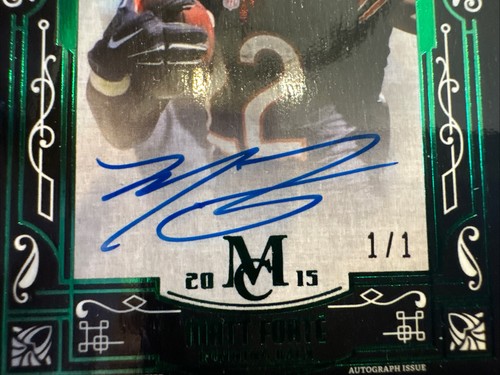 1/1 Topps Museum MATT FORTE 2015 Emerald Signature Series NMT+ - Picture 3 of 4