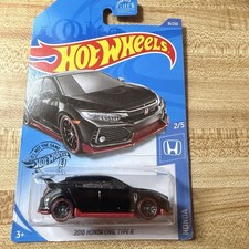 Hot Wheels~2018 HONDA CIVIC TYPE R~Black 81/250 Honda 2/5