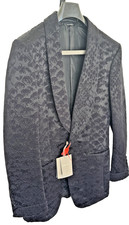 Tom Ford Men's Black Pattern Atticus Tuxedo Jacket 46 IT
