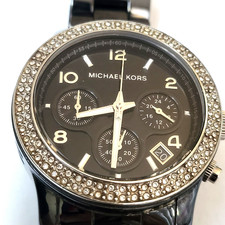 Michael Kors Runway MK5190 Women's Black Ceramic Analog Dial Quartz Watch