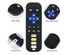 Chuya Baby Teether Toy Chew Toys for Babies 3-24 Months TV Remote Control Shape