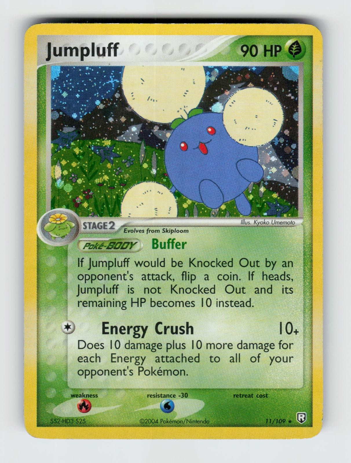 Jumpluff 11/109 Holo Rare Team Rocket Returns Pokemon 2004 LP Umemoto