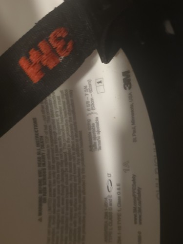 CAPPELLO RIGIDO 3 M Z94 1-15 TIPO 1 CLASSE G ED E USATO & TYVEK COPERTURA VESTITI SPEDIZIONE GRATUITA - Foto 15 di 24