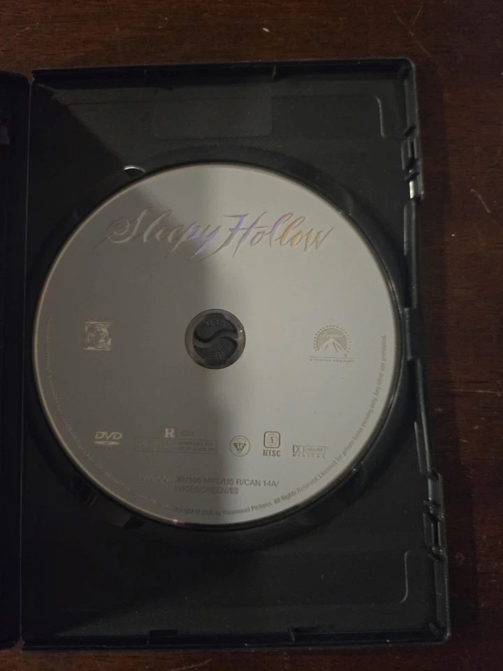 SLEEPY HOLLOW - JOHNNY DEPP CHRISTINA RICCI -  DVD - Image 3 of 3