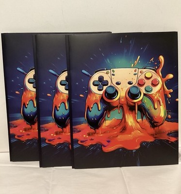 Three   Climbing Tree Neon Video Game Three Hole / Two Pockets Folders