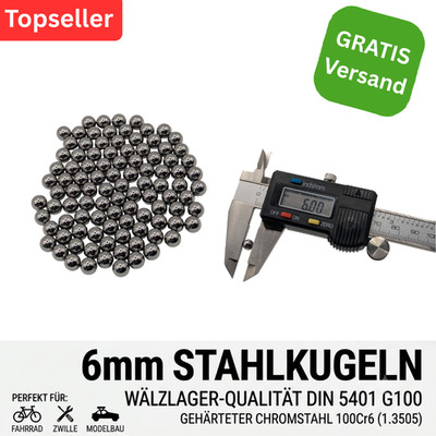 10000 Stahlkugeln Stahlkugel 6 mm Softair BB 6,00 mm XXL Paket 10.000x