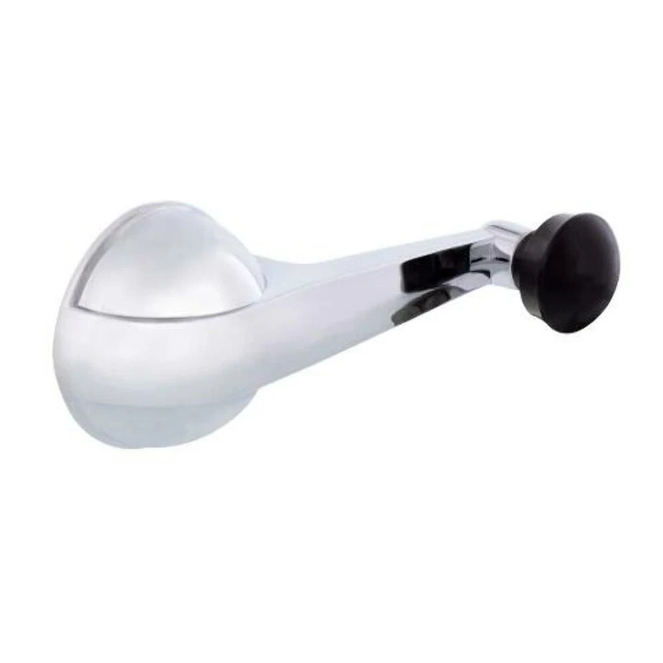 Manivela cromada ventana interior, perilla negra, cada una - se adapta a camioneta Chevy 1947-1 Foto 2 de 4