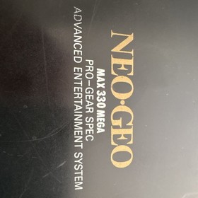 SNK Neo Geo AES NEO-AEC Console Black w/ 2 SNK Controllers + AV/Power (non-OEM)