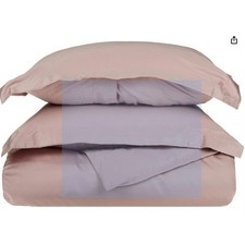 Superior Twin Duvet Cover Set 100 Egyptian Cotton 300TC Lavender 2pc New