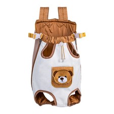 Dog Backpack Carrier Pet Double Shoulder Bag Chest Strap Outdoor Travel