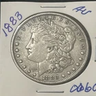 1883-P  Morgan Silver Dollar Almost Uncirculated
