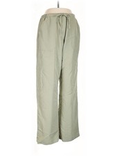 Caribbean Joe Women Green Casual Pants M