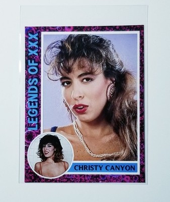 CHRISTY CANYON LEGENDS OF XXX CUSTOM NOVELTY ART CARD WITH BACK