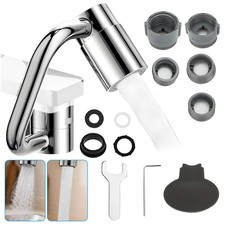 1080  Rotatable Faucet Aerator Extension Stainless Steel Universal Sink Extender