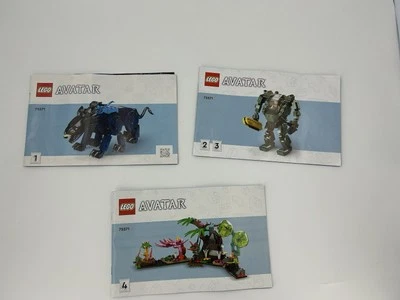 Lego Avatar 75571 Set of 3  Instructional Manual Only 2022 - Image 1 of 2
