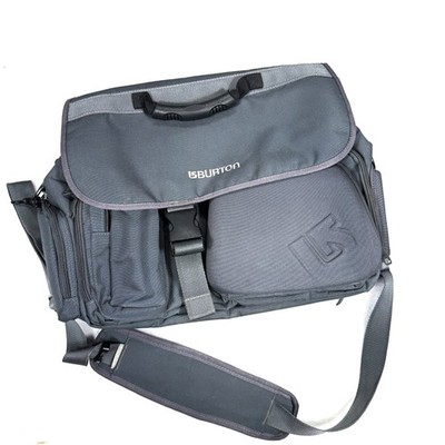 Vintage Burton Gray Men's Snowboards DJ Messenger Bag Backpack Hands-Free Carry