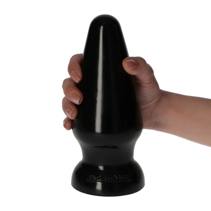 Plug anale maxi dilatatore butt dildo liscio grande fallo morbido con ventosa - Immagine 3 di 4