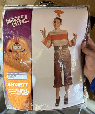 Women's Deluxe Pixar Inside Out 2 Adult Anxiety Costume - Disguise XL 18-20