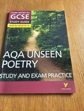 AQA Unseen Poetry GCSE 9-1 English Literature Study And Exam Practice