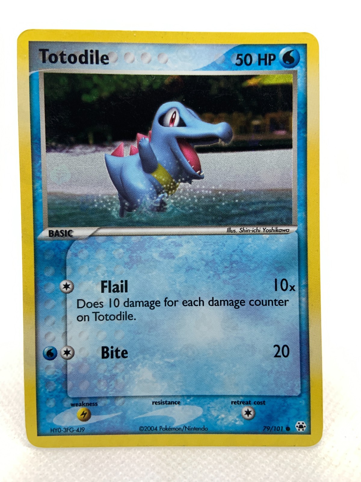 Totodile Reverse Holo 79/101 NM 2004 Pokemon EX Hidden Legends