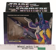 Cyclonus W BOX & INSERT 100 Complete 1986 Vintage G1 Transformers BLUE EARS