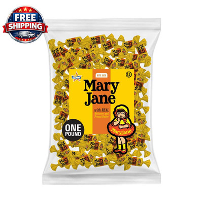 Mary Jane Molasses Peanut Butter Candy Gluten Free 1 Lb Bag
