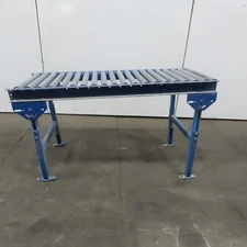 25"x60" Gravity Roller Conveyor 22"BF 1.90" Diameter Galvanized 3" Centers