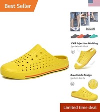 Yellow EVA Garden Clogs - Quick Dry Slip-Resistant Sandals for Active Lifestyles
