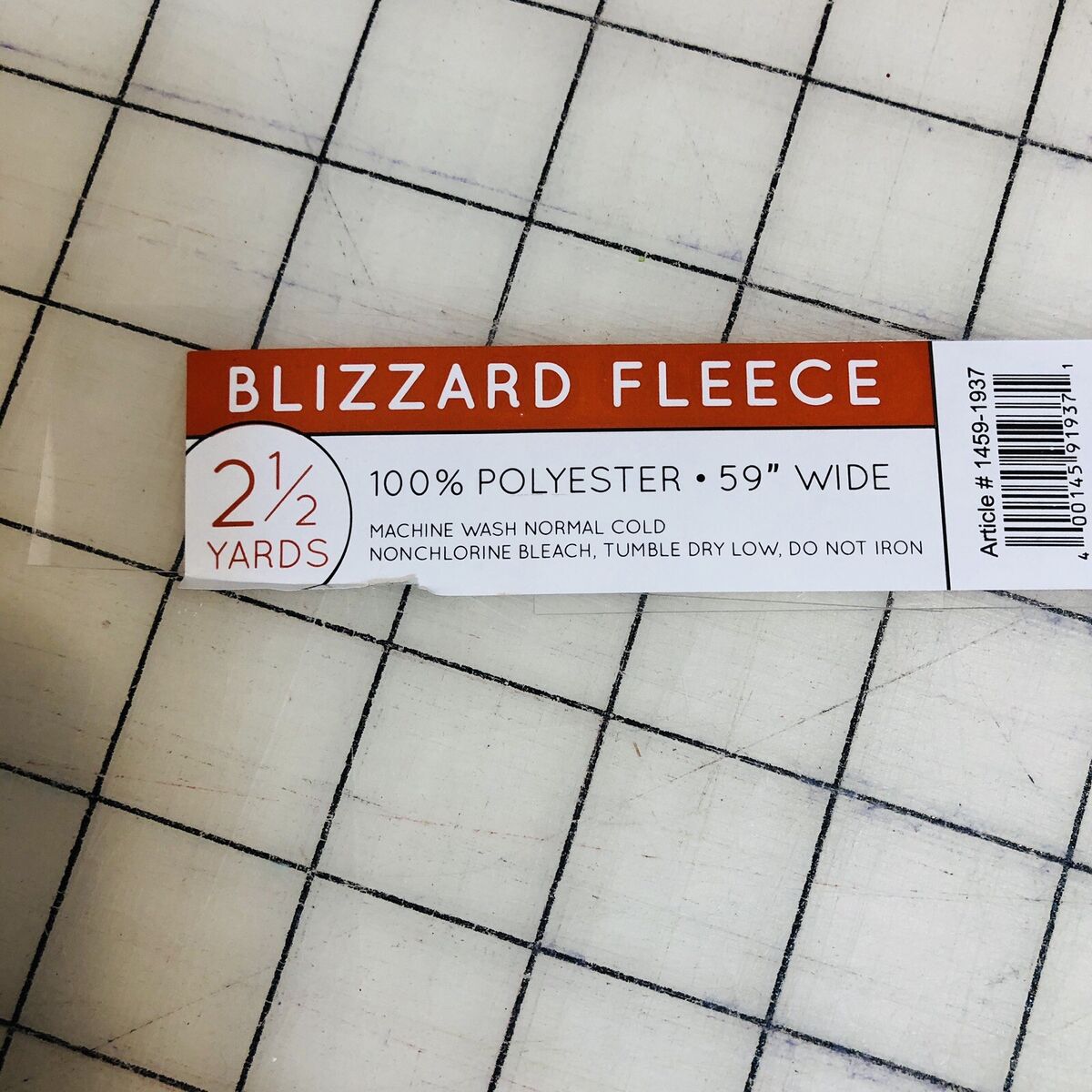 Blizzard Fleece Fabric Construction Stripe