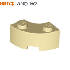 LEGO Brick Round Corner 2x2 Macaroni 85080 PEARL GOLD pack of 4 New Ref:354