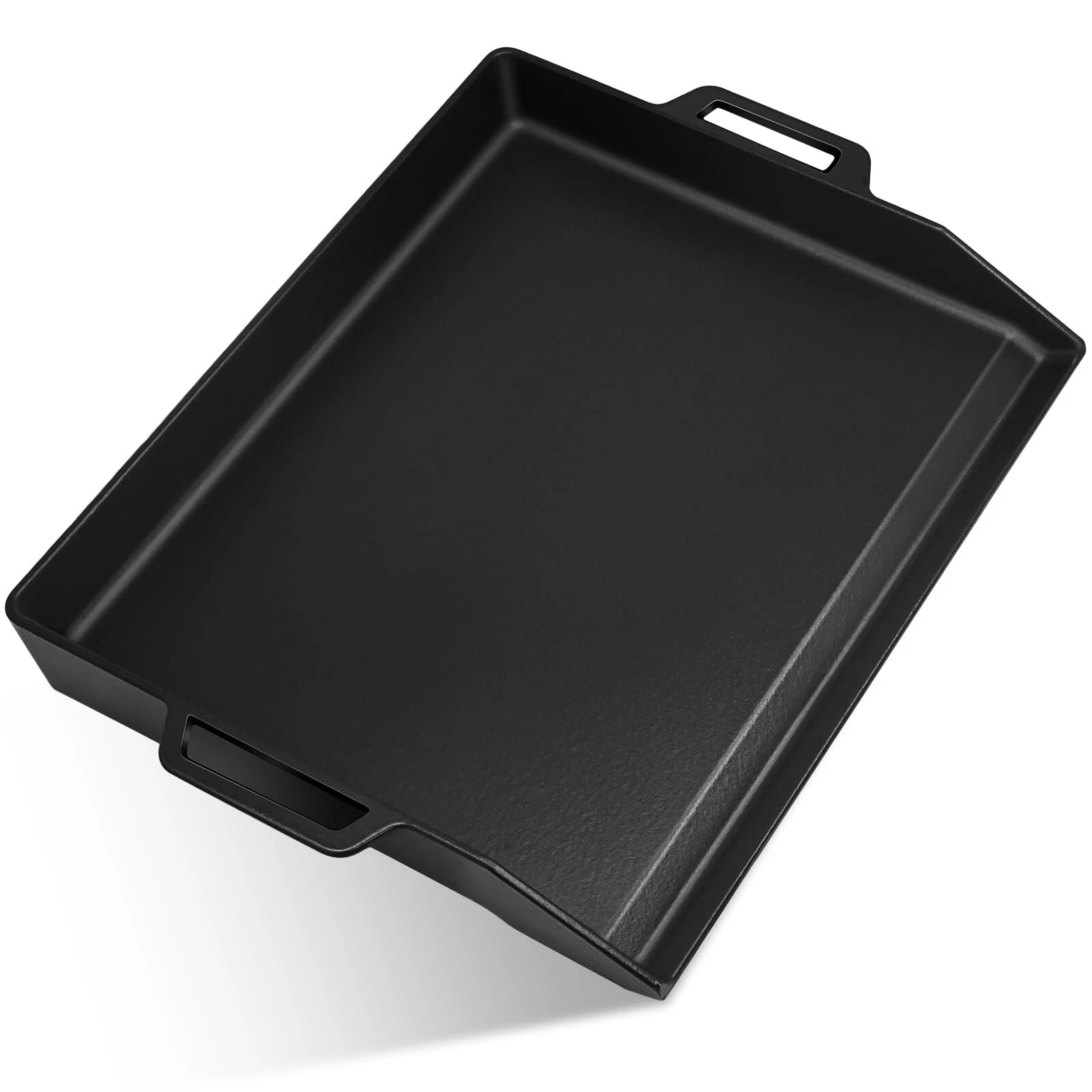 Hiorucet 18 Inch Cast Iron Griddle, Large Flat Top Plate for Gas Grills and R...