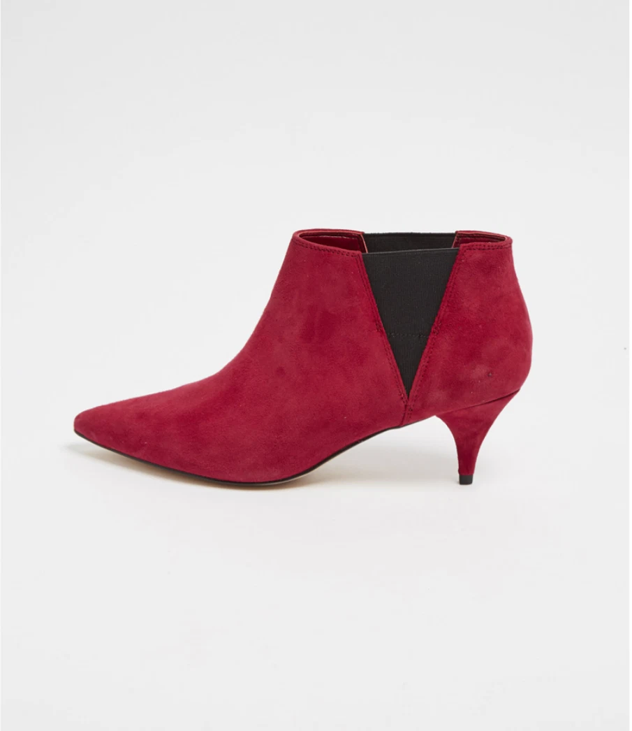 Aldo shoes tronchetto vera pelle nabuk bordeaux NUOVO eBay