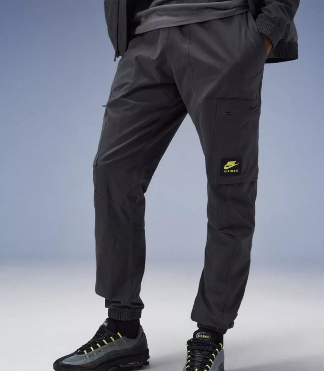 nike air max cargo pants grey