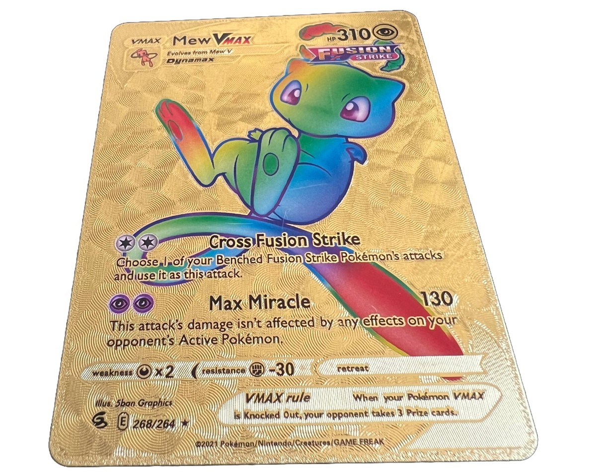 Pokémon TCG Mew VMAX Cross Fusion Strike HP 310 E 268/264