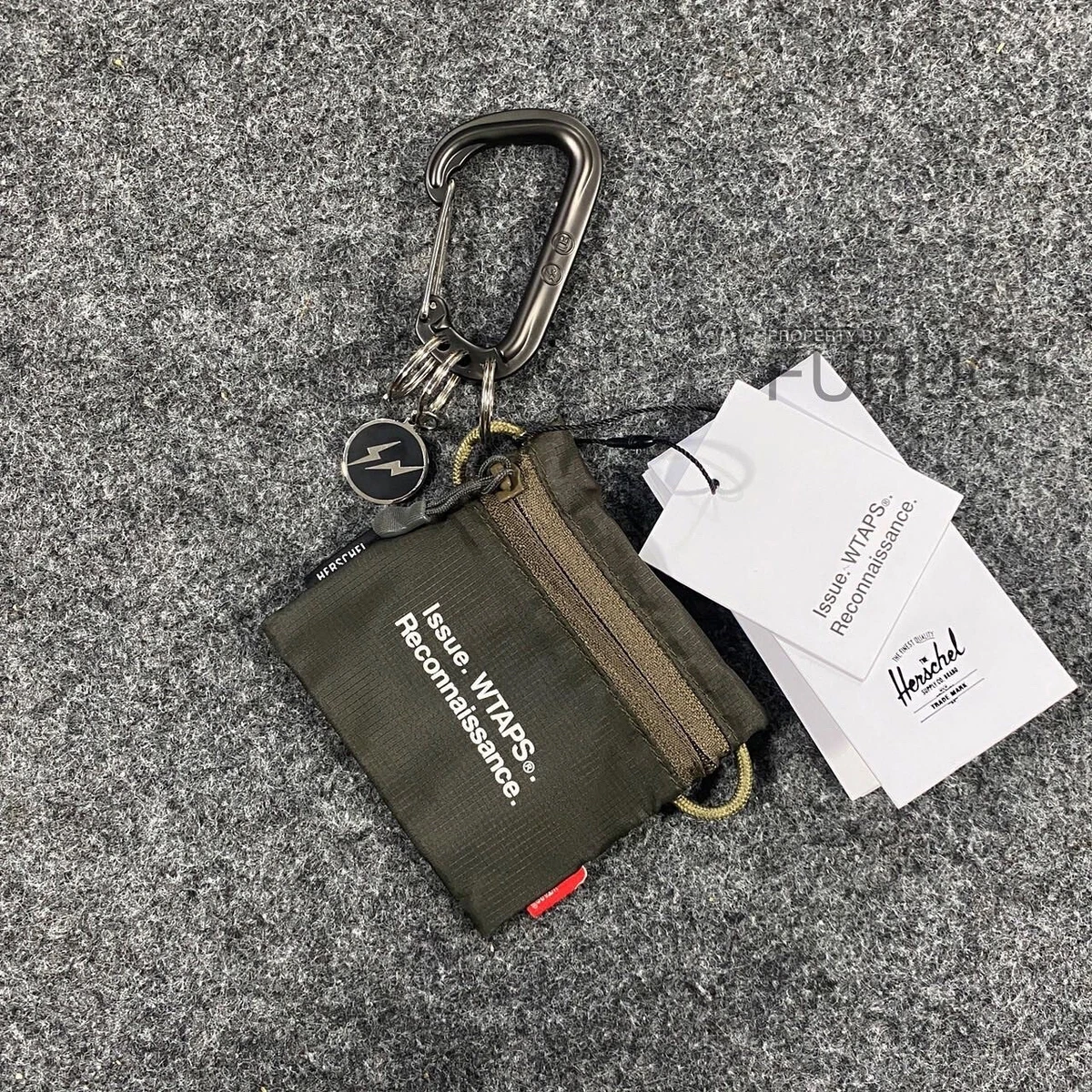 RARE FRAGMENT X UNIFORM EXPIREMENT CARABINER KEYCHAIN + WTAPS